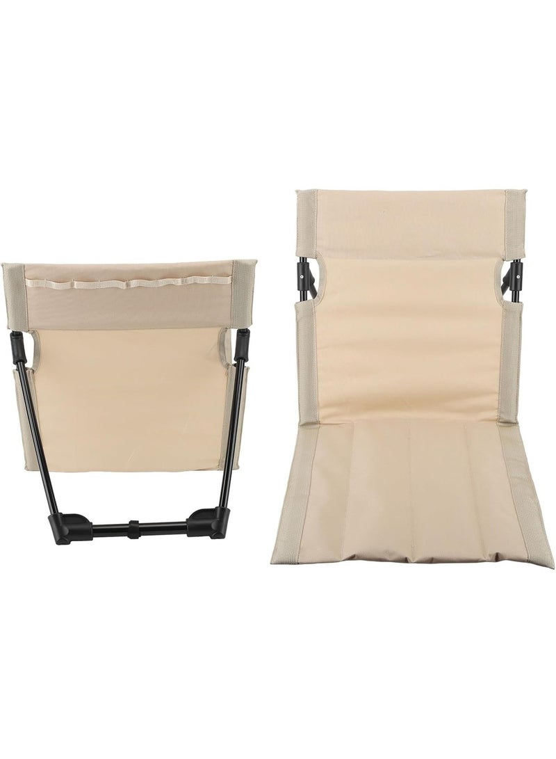 FDTY Folding Chaise Lounge Chair, Outdoors Beach Lounger with Adjustable Backrest, Portable Sun Tanning Chairs, Cozy Reclining Lounge Chair for Outside Beach, Yard, Patio, Pool, Deck - Image 4