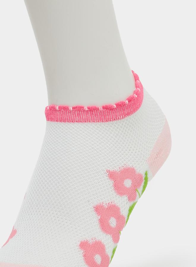 Styli Pack of 5 - Girls Bunny Graphic Socks - Image 5