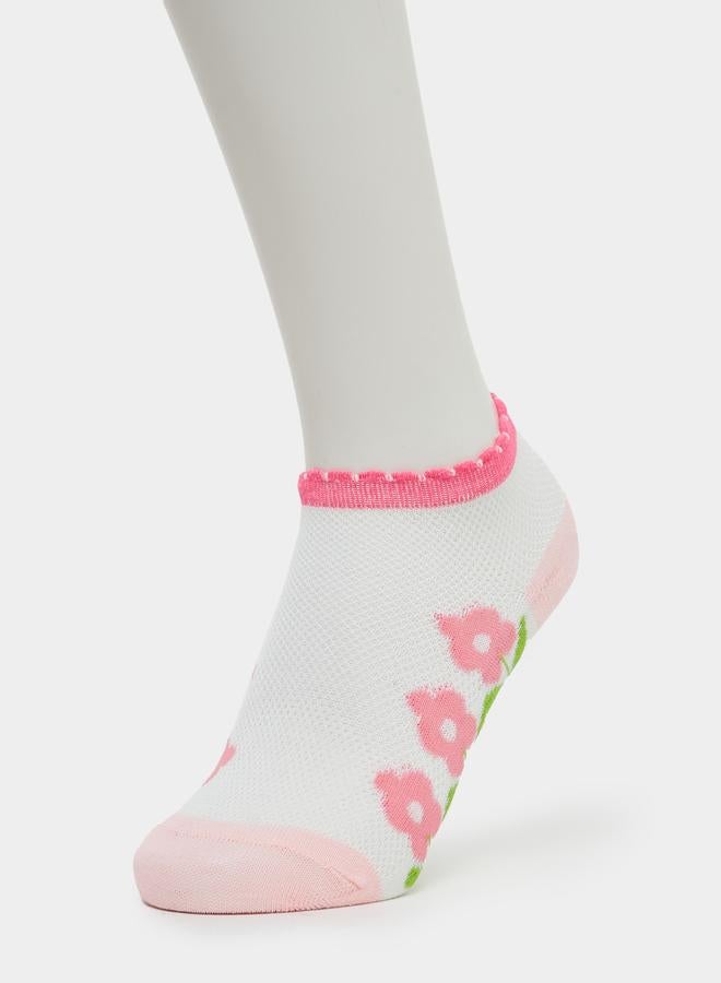 Styli Pack of 5 - Girls Bunny Graphic Socks - Image 4