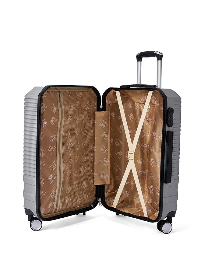 LIMRA A travel bag set consisting of 3 luggage bags silver/black
