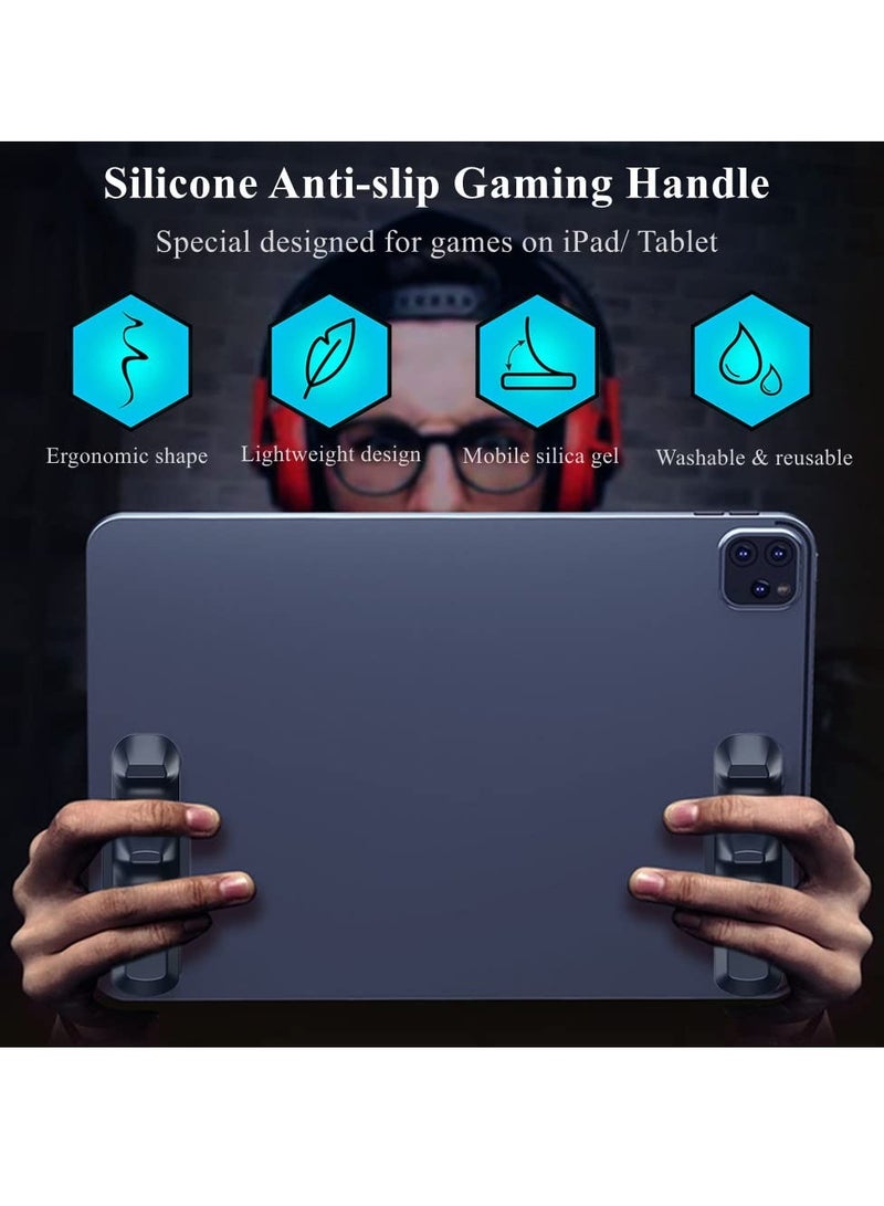 قبضة لعبة سيليكون متعددة الأصابع لجهاز iPad - وحدة تحكم لوحدة التحكم للألعاب مثل PUBG، Knives Out، وقواعد البقاء - عزز تجربة اللعب الخاصة بك مع تحكم وراحة أفضل. - Image 2
