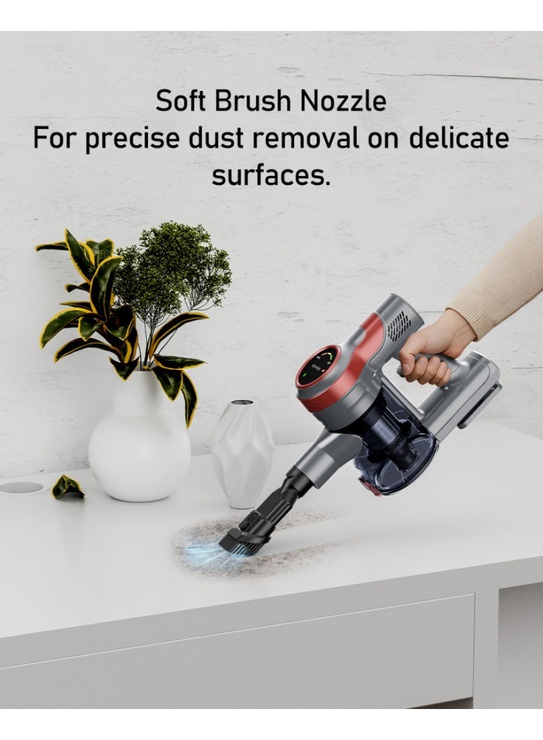 Moxedo Cordless Vacuum Cleaner 30KPa ,3 Speed Modes ,400W BLDC Motor, LED Display Stick Vacuum with Built-in Flashlight Free Standing Design for Car Home Carpet Hardwood Floor - Image 3