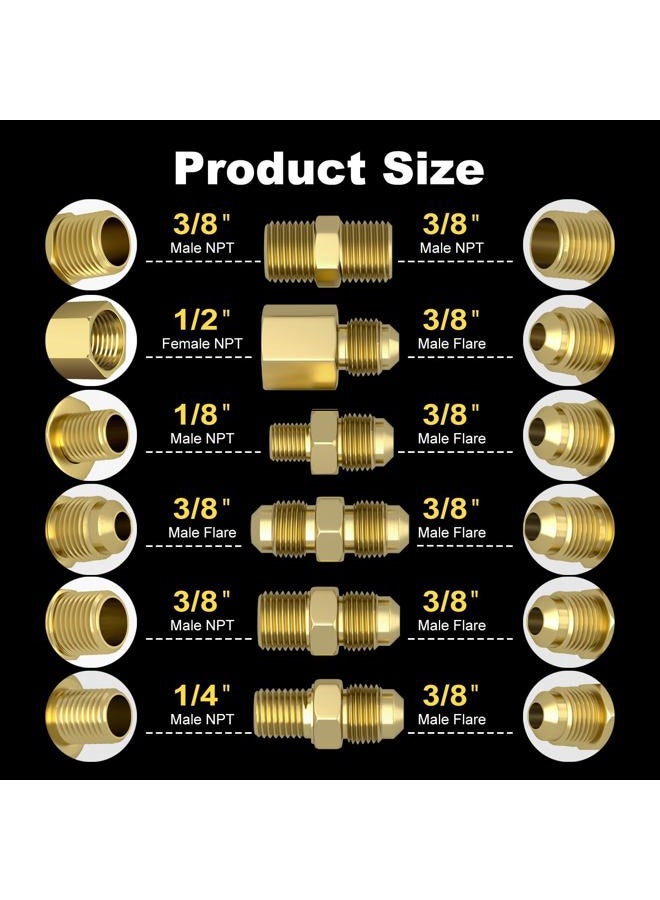 REDPANT Upgraded 24 Feet High Pressure Propane Hose Extension, Braided Gas Line with Conversion Coupling 3/8" Flare to 1/2" Female NPT, 1/4" Male NPT, 3/8" Male Flare, for Heater, Dryer, Fire Pit, Grill - Image 2