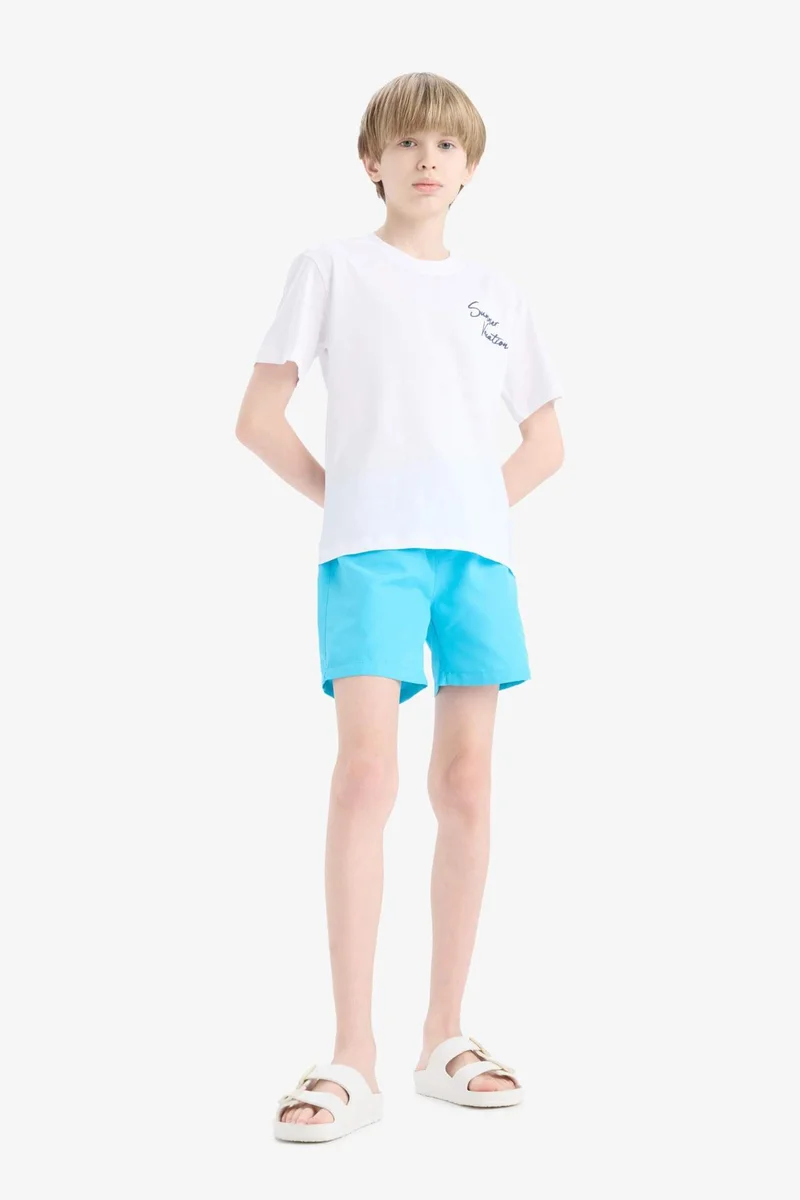 ديفاكتو Boy Regular Fit Basic Swim Shorts