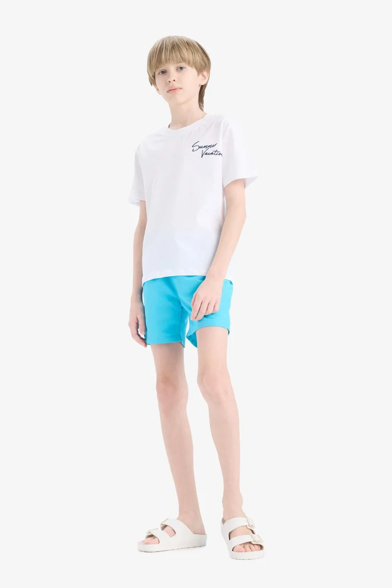 ديفاكتو Boy Regular Fit Basic Swim Shorts