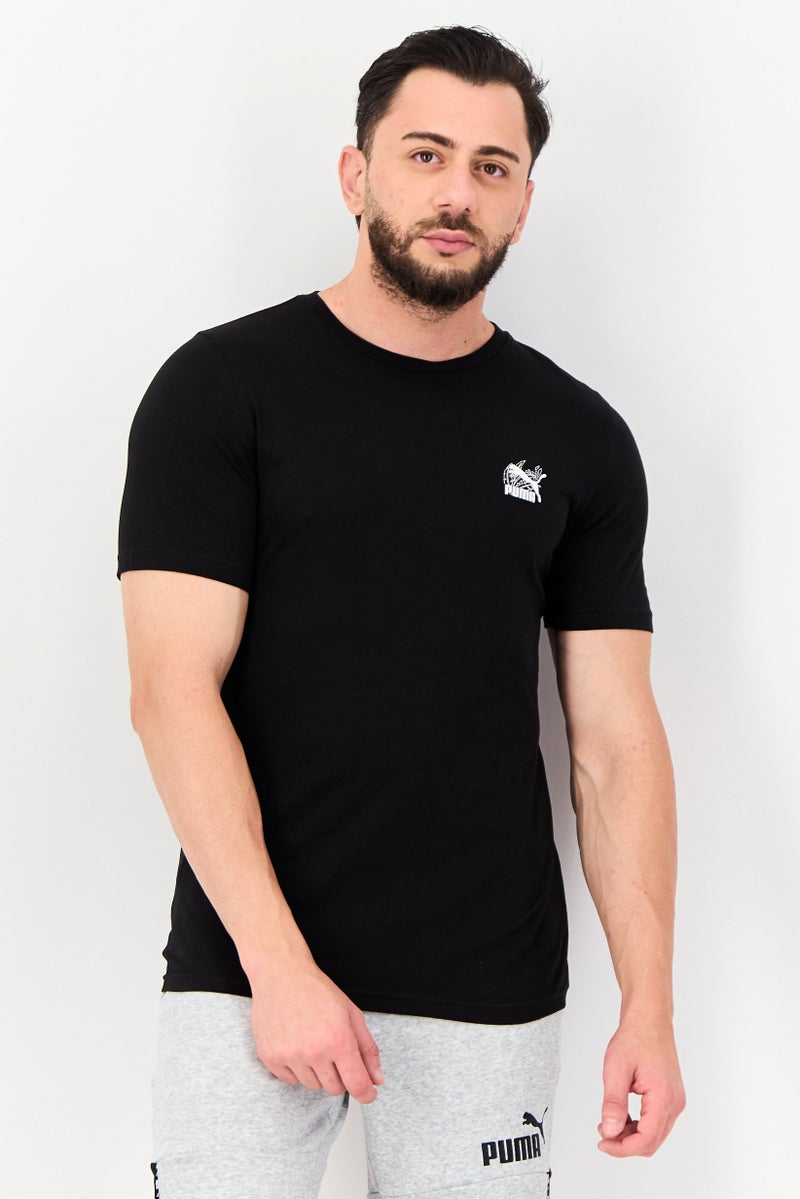 PUMA Men Sportswear Fit Brand Logo Outdoor T-Shirt, Black - Image 1