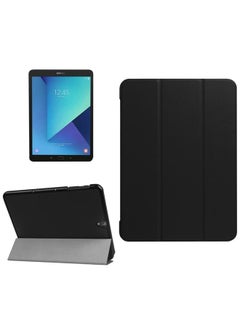 Galaxy Tab S3 9.7 inch T820 T825 Custer Texture Horizontal Flip Leather Case with 3 folding Holder Black
