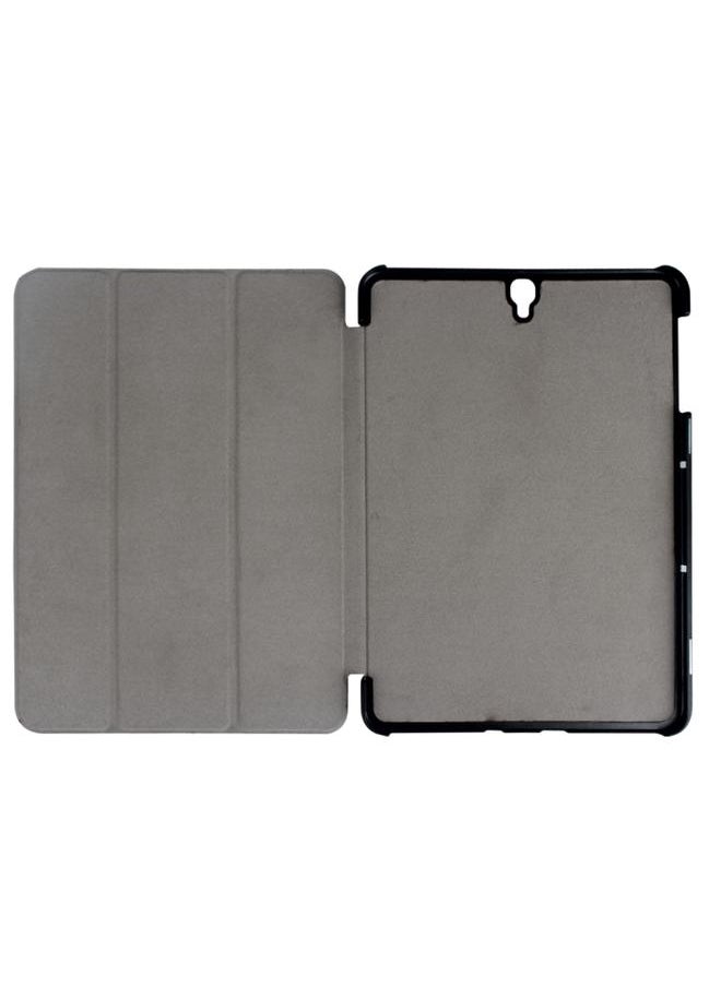 Generic - Galaxy Tab S3 9.7 inch T820 T825 Custer Texture Horizontal Flip Leather Case with 3 folding Holder Black - Image 1