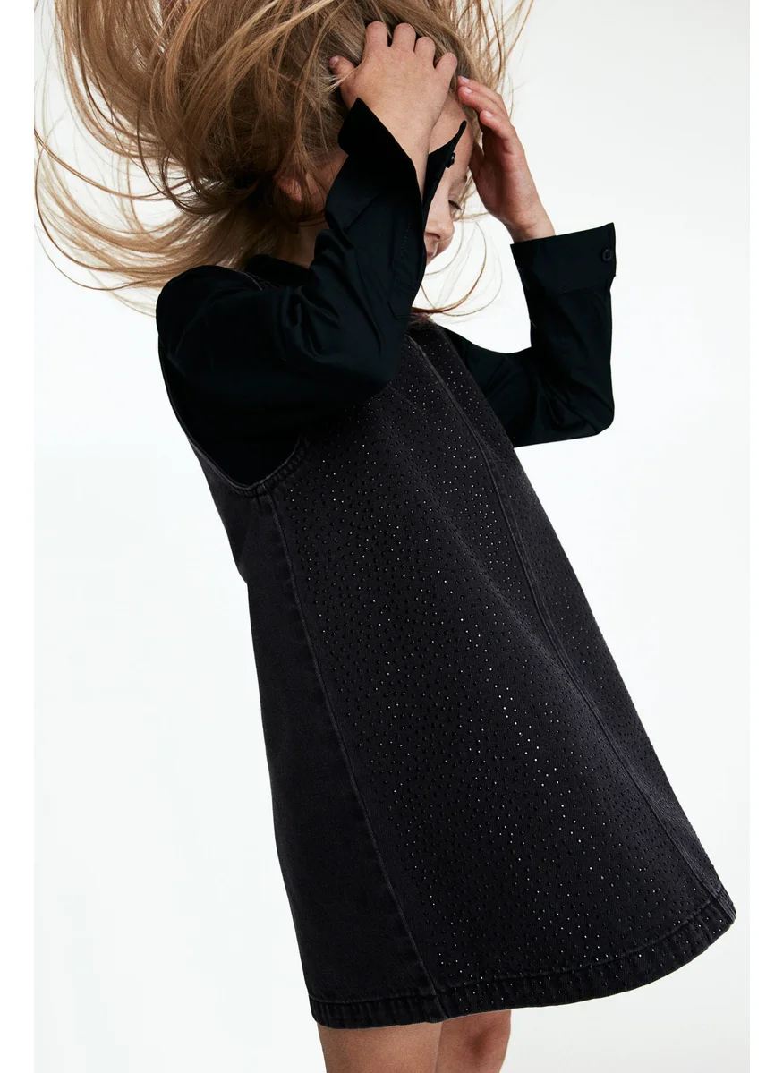 اتش اند ام Embellished Denim Dress