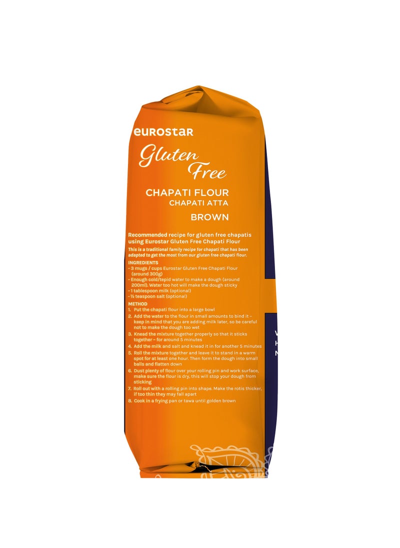 Eurostar - Eurostar Brown Chapati Atta Flour Gluten Free 1.5kg - Image 1