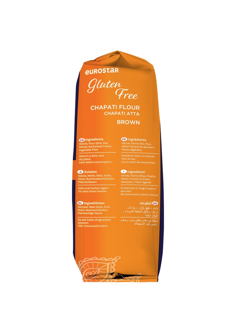 Eurostar - Eurostar Brown Chapati Atta Flour Gluten Free 1.5kg - Image 1