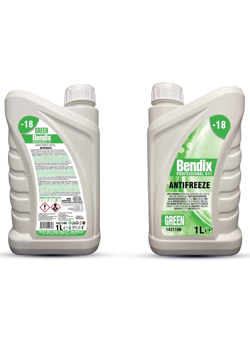 Bendix Coolant 33% antifreeze -18 Green 1 L