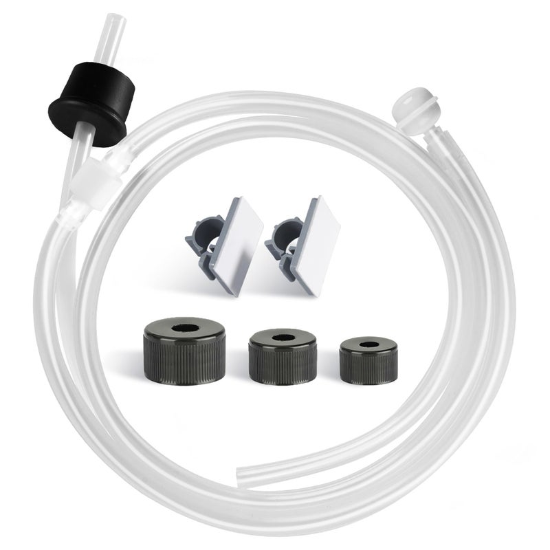Yofidra Yofidra Soap Dispenser Extension Tube Kit Under Sink Dish Soap Dispenser with 47 Tube Hose and Check Valve for Prevent Backflow for Countertop Dispensador De Jabon de Cocina Kitchen Sink Accessories 