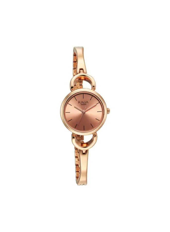 تيتان Titan Raga Rose Gold Dial Watch for Women