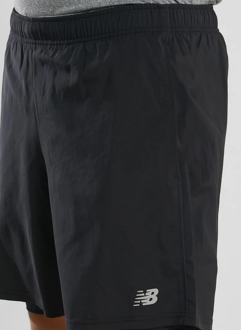 New Balance 7" 2In1 Core Run Shorts
