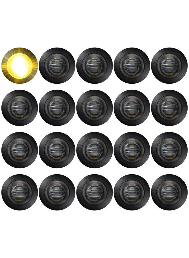 ALFU 20PCS Amber LED Side Marker Lights Clearance Turn Signal Marker - Image 1