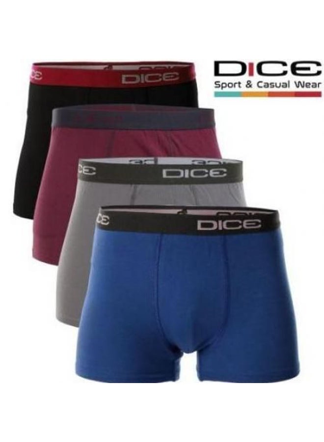 Dice - Set Of (4) Boxers - For Men And Boys