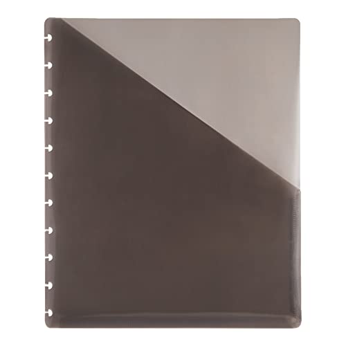 TUL Custom Note-Taking System Discbound Pocket Dividers, 8 1/2" x 11", Letter Size, Gray, Pack Of 2 - Image 1