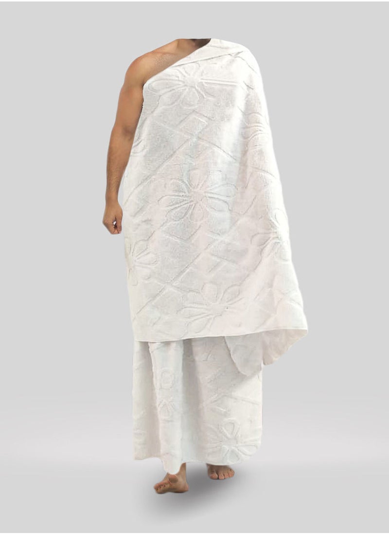 ماركة غير محددة - احرام رجالي بمغاط باستك محكم 100% قطن صناعه مصريه فاخره - Image 1