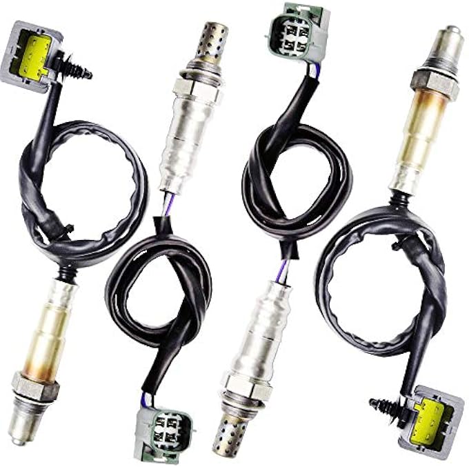 higherbro 4 مستشعرات أكسجين O2 لسيارة نيسان أرمادا 56 لتر موديل 2005-2006، نيسان باثفايندر أرمادا 56 لتر موديل 2004، نيسان أرمادا 56 لتر في الاتجاهين العلوي والسفلي - Image 1