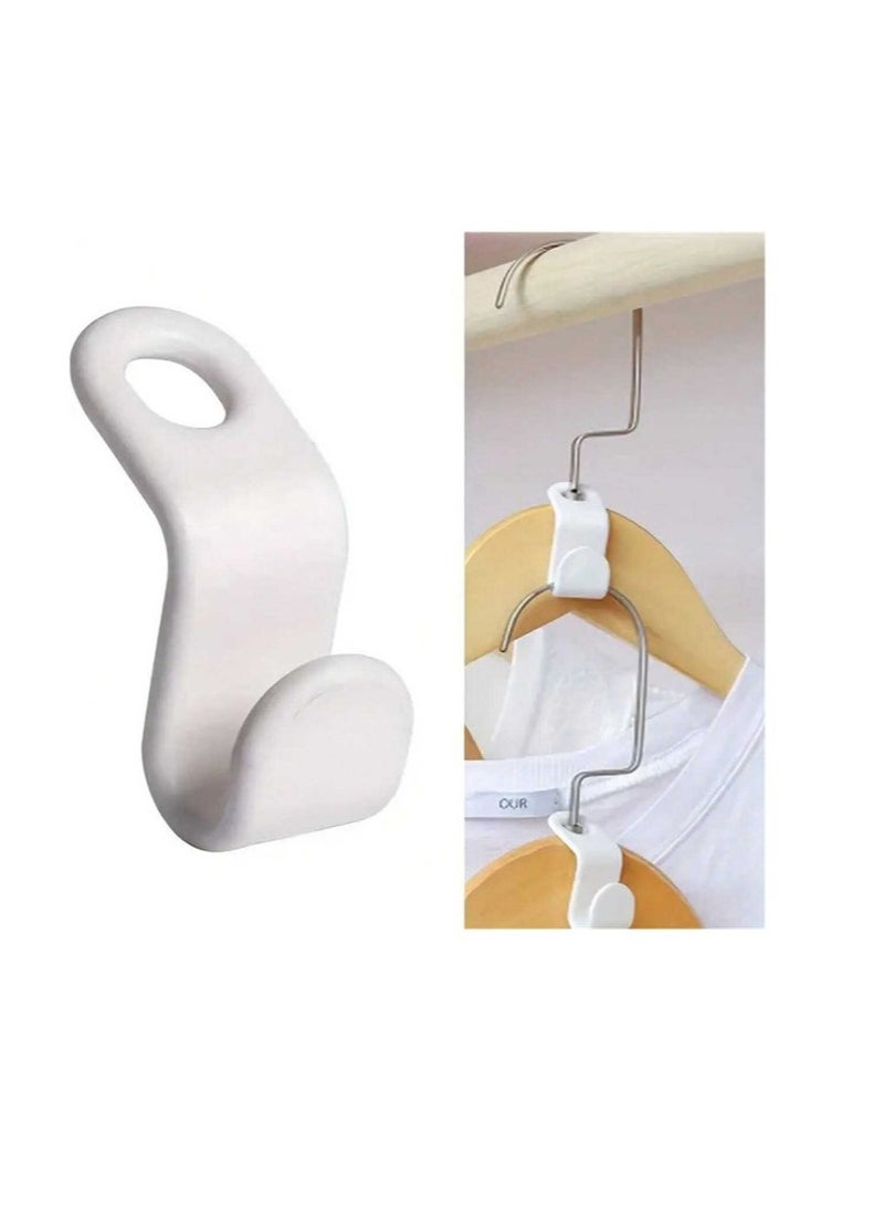 Space saving connector hooks for clothes hangers The storage capacity increases while keeping the clothes organized. A bag containing 25 pieces  - Image 1