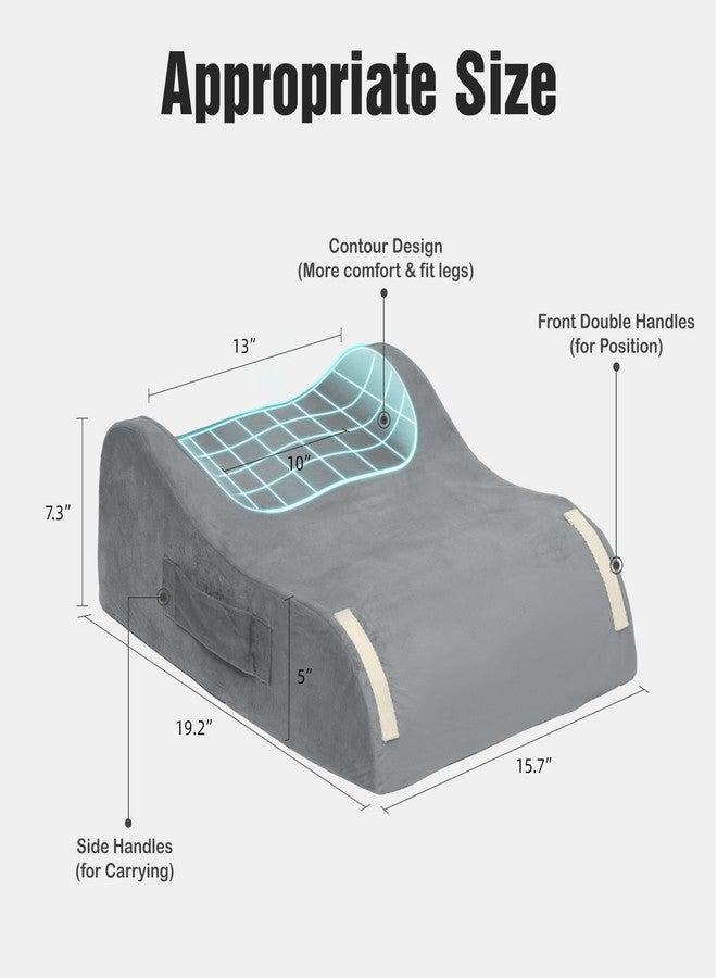 LightEase Memory Foam Leg, Knee, Ankle Foot Support and Elevation Pillow for Surgery Recovery - Image 4