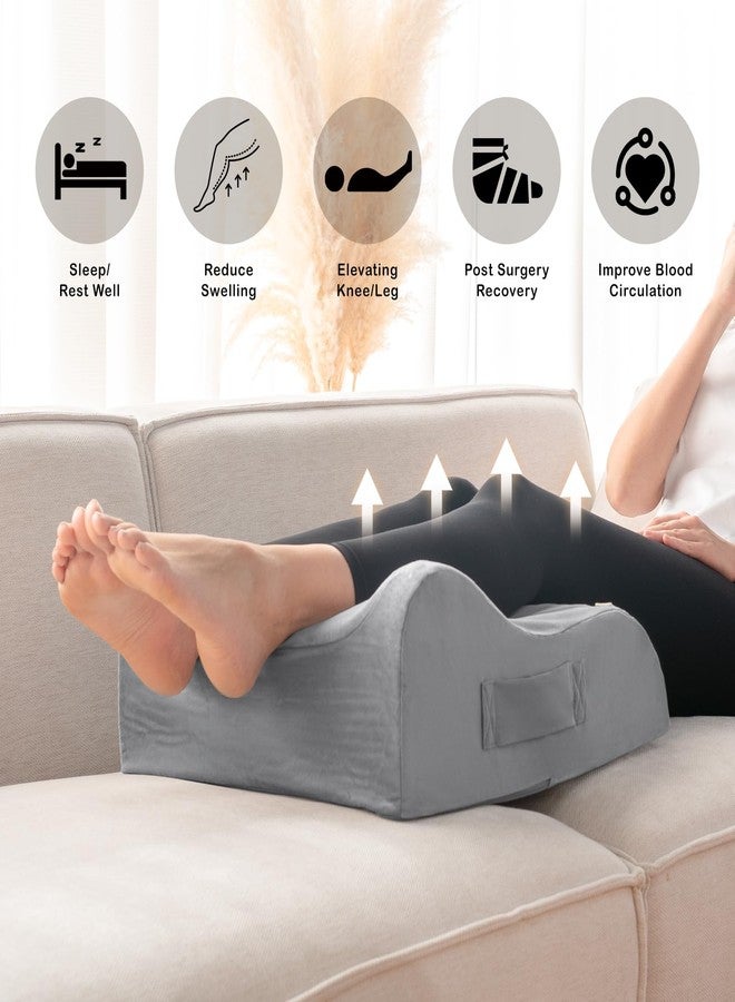 LightEase Memory Foam Leg, Knee, Ankle Foot Support and Elevation Pillow for Surgery Recovery - Image 2