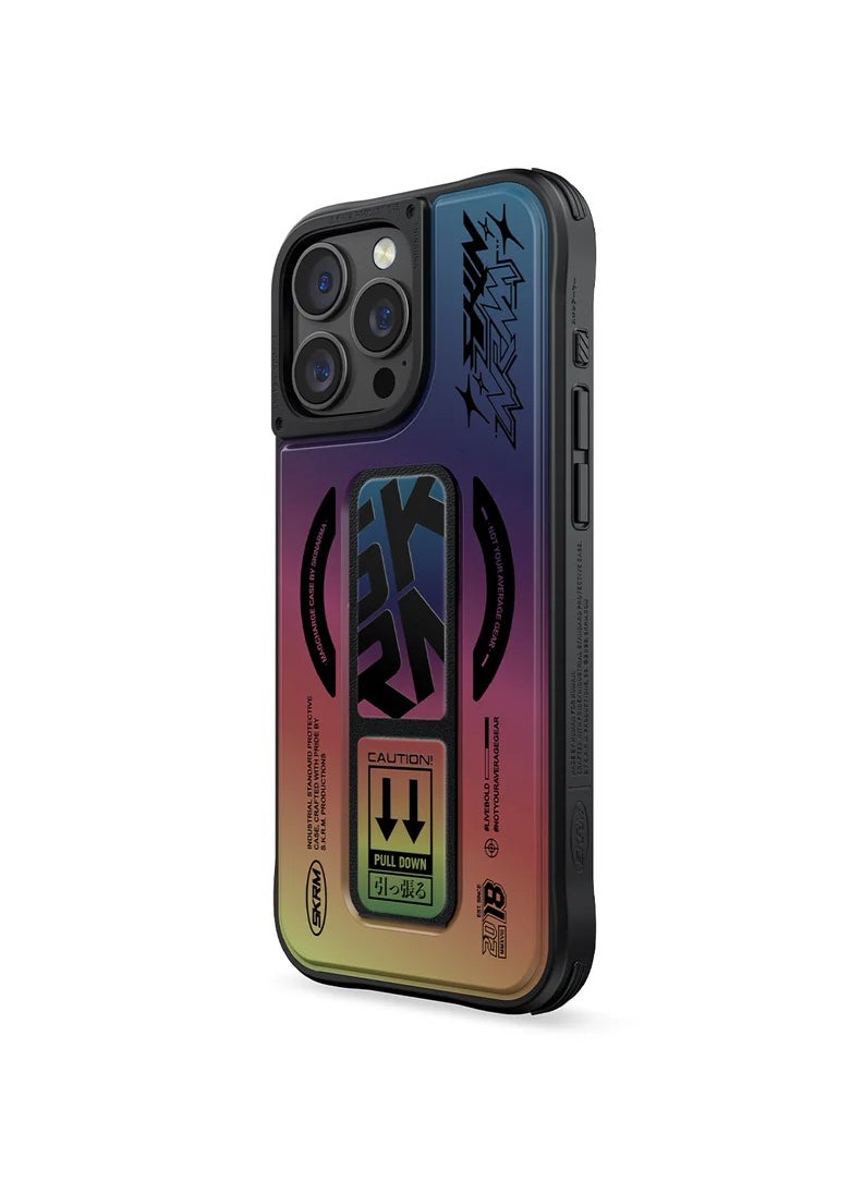 Generic - SKINARMA KIRA KOBAI Mag-Charge iPhone 16 Pro Max with Grip-Stand - Holographic - Image 1
