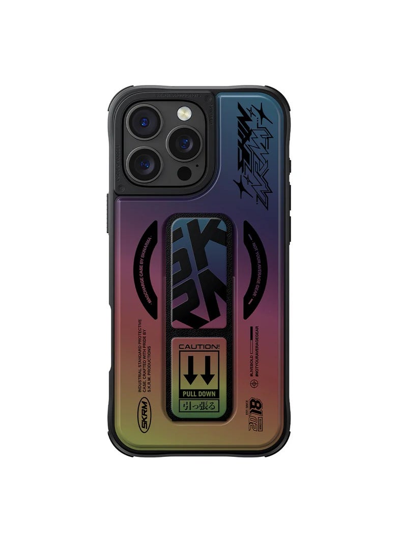 Generic - SKINARMA KIRA KOBAI Mag-Charge iPhone 16 Pro Max with Grip-Stand - Holographic - Image 1