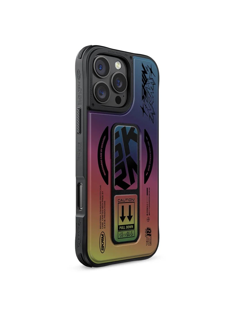 Generic - SKINARMA KIRA KOBAI Mag-Charge iPhone 16 Pro Max with Grip-Stand - Holographic - Image 1