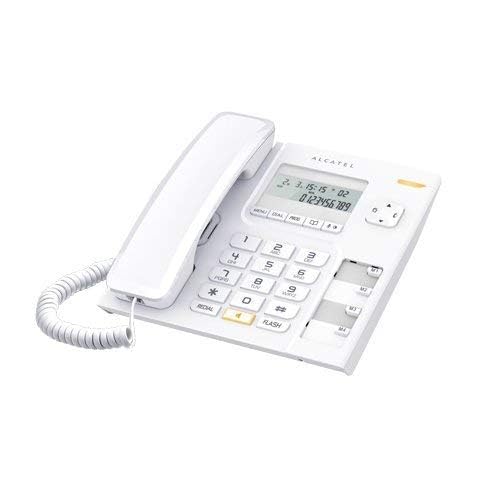 Alcatel T-56 White Corded Landline Phone with Caller id & Hand Free Function (Pack of 2) - Image 3