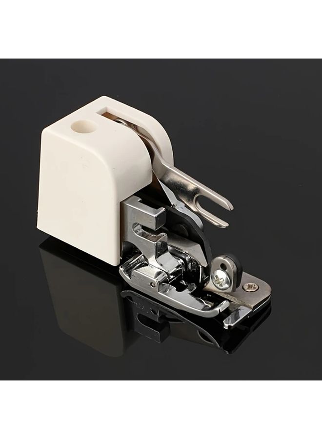 1pc Multi Functional Side Cutter Overlock Sewing Machine Presser Foot With Built In Cutting Knife Precise Lock Stitching White Compatible With Low Shank Sewing Machines Sewing Accessory Textile Cutting Tool Ergonomic Design Sharp Blade - Image 5