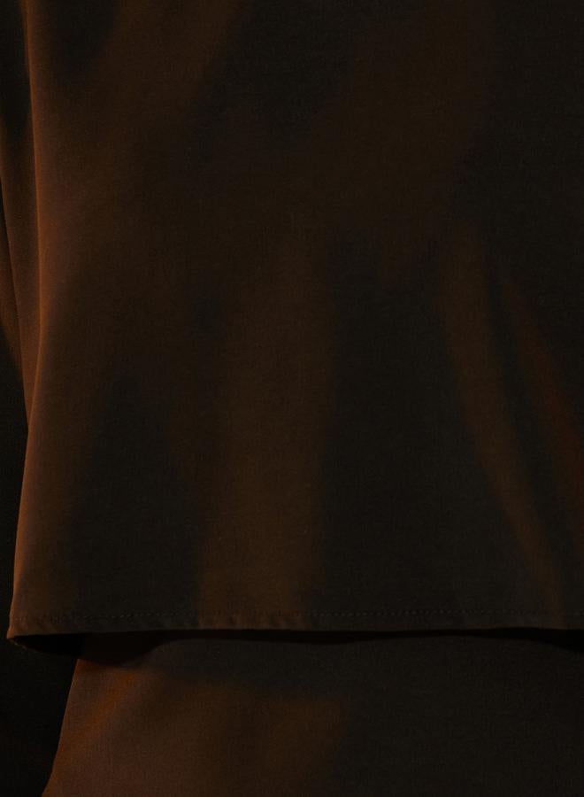 تايك تو فستان ماكسي بياقة دائرية بتصميم 2 في 1 - Image 3