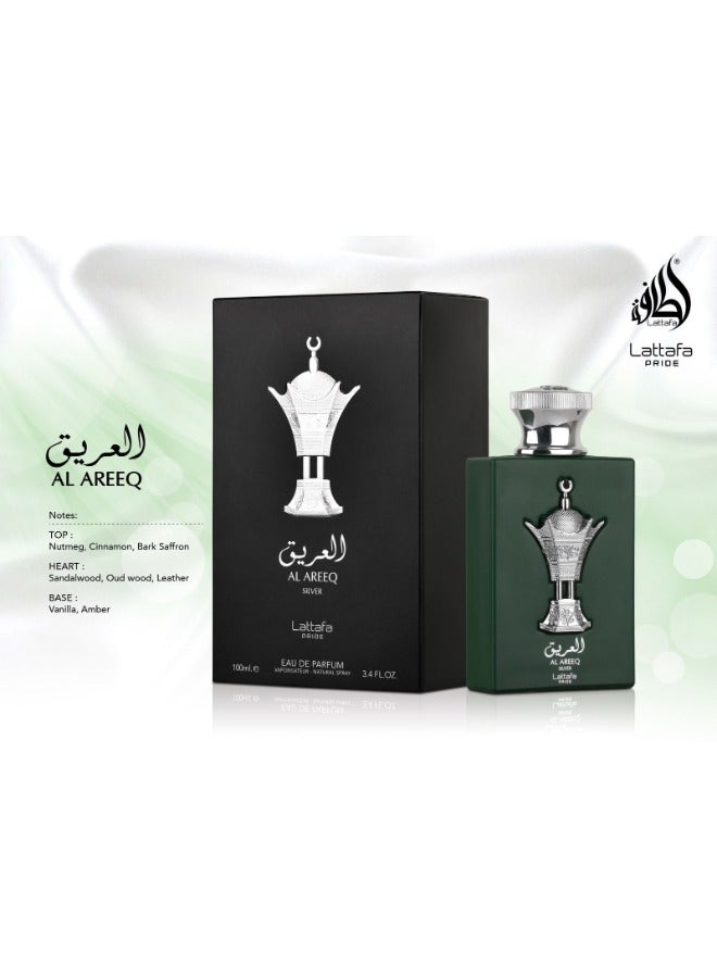 Lattafa Lattafa PRIDE Al Areeq Silver Eau de Parfum - 100ml | Luxury with an Arabic Heritage for Men - Image 4
