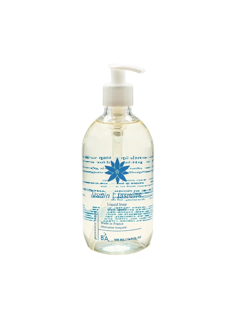 Provence Sante - Provence Sante Natural Liquid Soap  Moisturizing Almond Oil Hand Soap with Exotic Jasmine Scent  Elegant Pump Dispenser for Kitchen  Bath 169 oz - Image 1