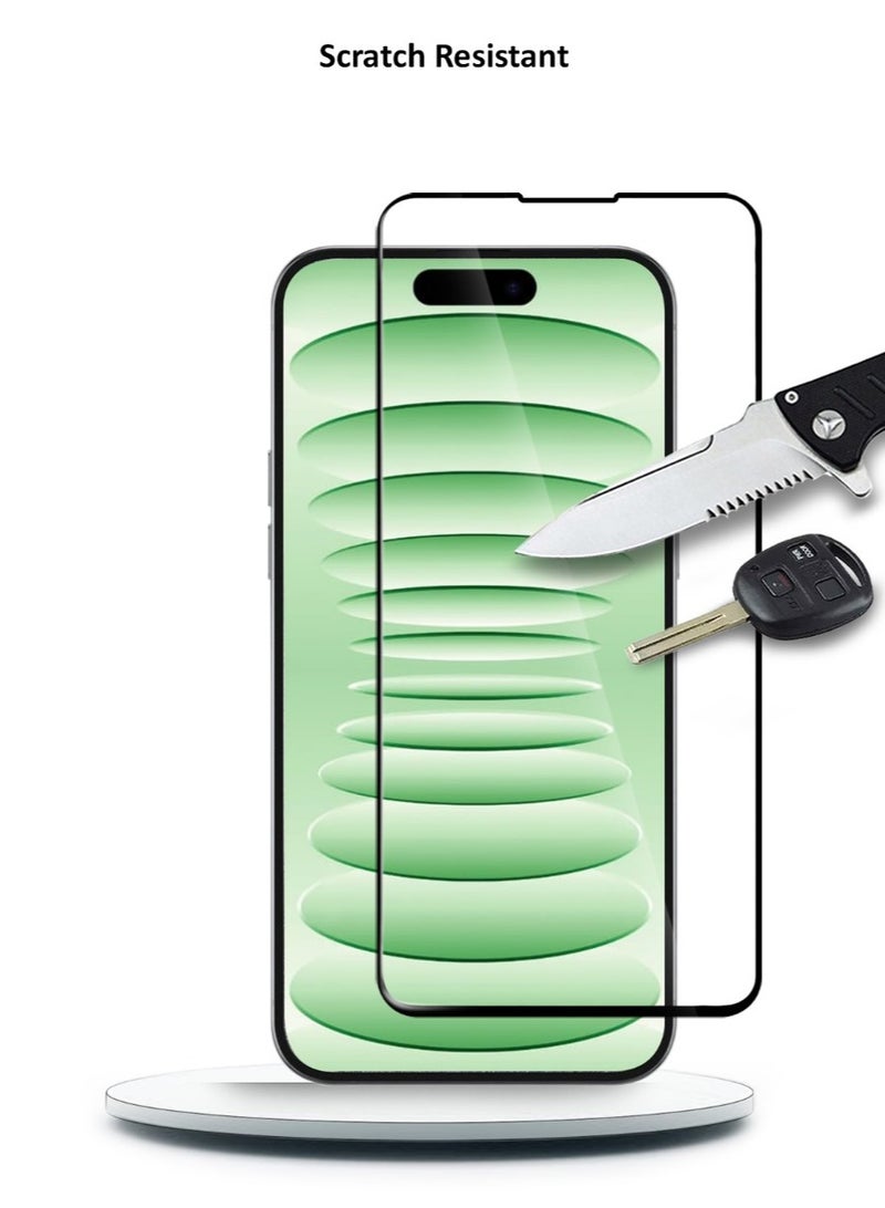 Techie حماية شاشة زجاجية مقسّاة HD بصلابة 10H تغطي كامل الشاشة لـ iphone 16 Plus - مضادة للخدوش، مضادة لبصمات الأصابع، وتقنية خالية من الفقاعات - Image 3