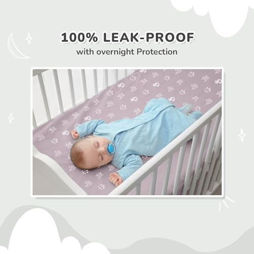 R for Rabbit Waterproof Quick Dry Sheet for Baby | Anti-Piling Fleece Breatheable Fabric Extra Absorbent Instant Dry Baby Bed/Cot Protector Mat (Size-L,Grey) - Image 3