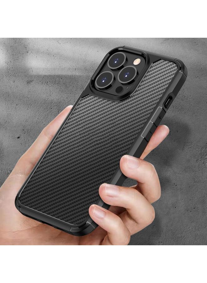 اس-توب جراب لهاتف iPhone 13 Pro Max من بايونير مصنوع من ألياف الكربون ومقاوم للصدمات مصنوع من مادة TPU + PC - Image 5