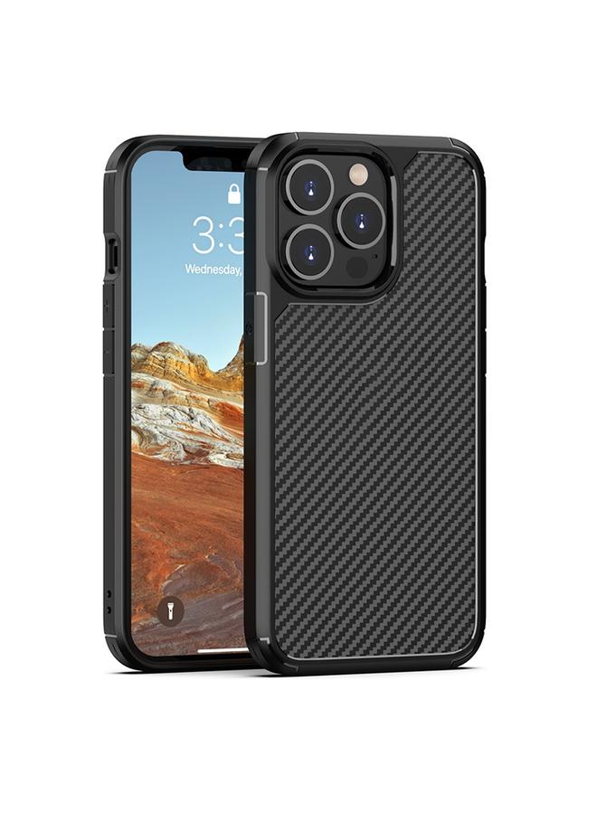 اس-توب جراب لهاتف iPhone 13 Pro Max من بايونير مصنوع من ألياف الكربون ومقاوم للصدمات مصنوع من مادة TPU + PC - Image 1