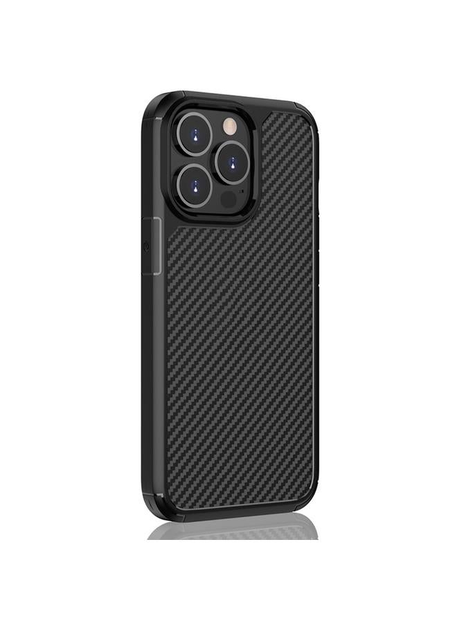 اس-توب جراب لهاتف iPhone 13 Pro Max من بايونير مصنوع من ألياف الكربون ومقاوم للصدمات مصنوع من مادة TPU + PC - Image 2