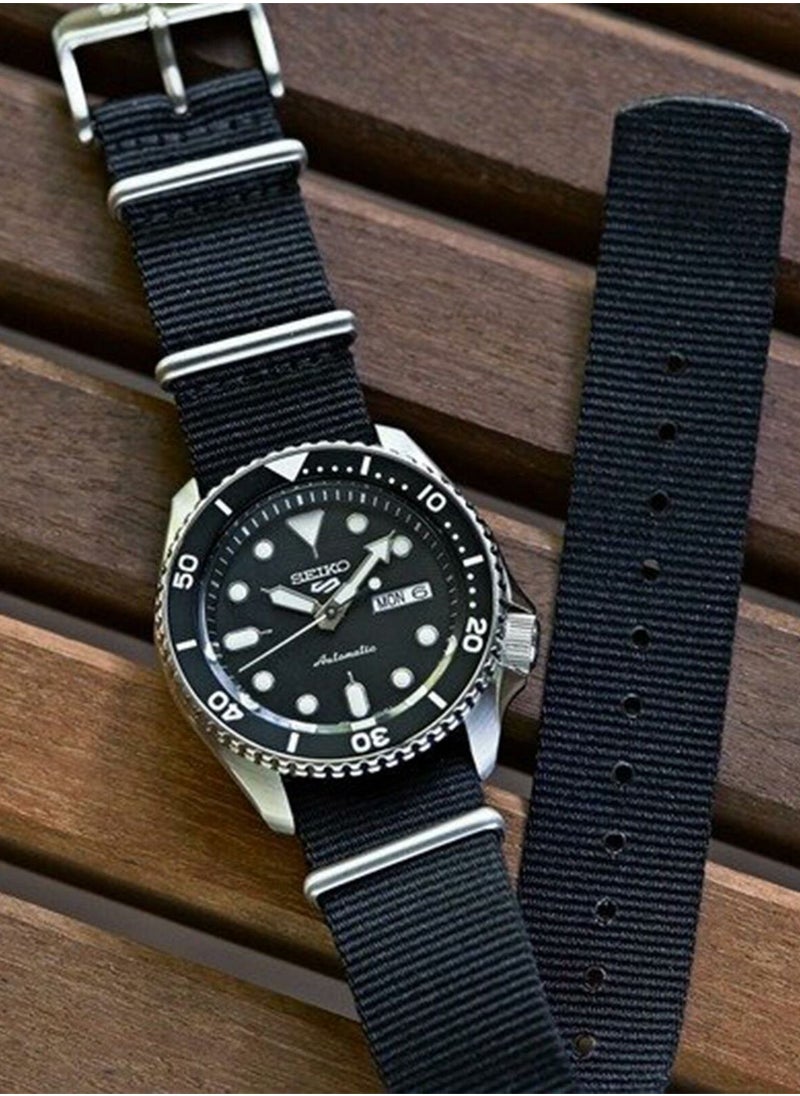 Seiko Men's New5 Sports Sport Black Tone Automatic Watch - SRPD55K3  - Image 3