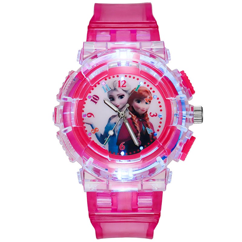 New Kids Frozen Luminous Quartz Watch Rose A style 