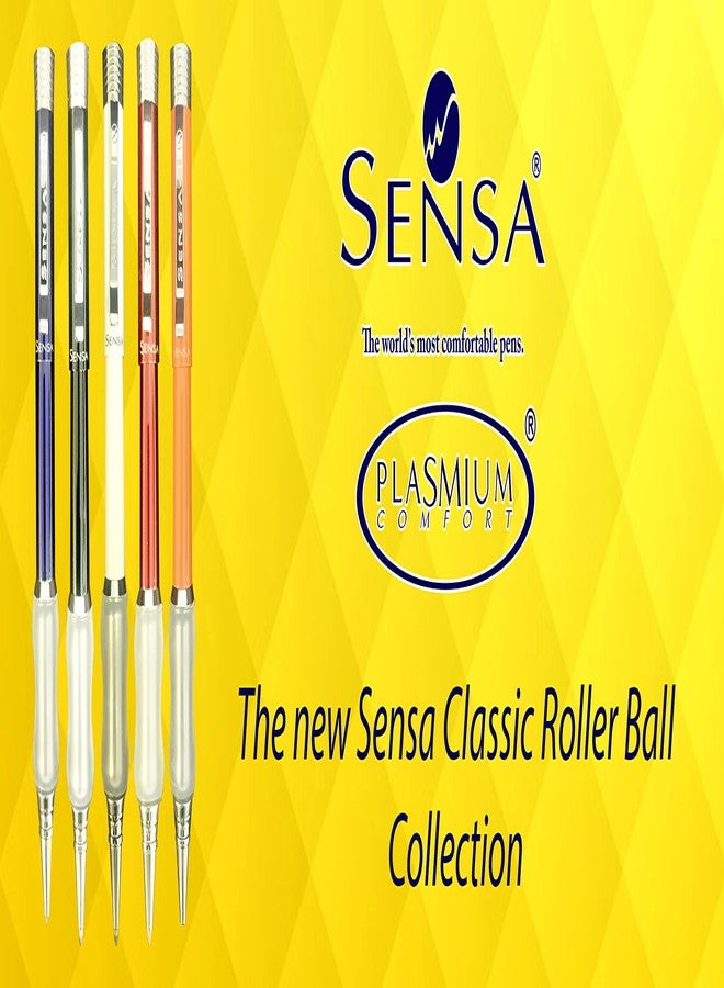 Sensa Classic Retractable Ballpoint Pen (Lava Burgundy (Rollerball)) - Image 3