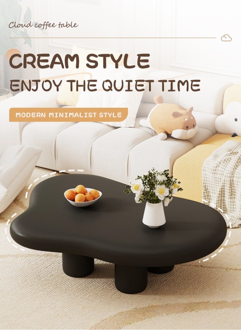 طاولة جانبية بتصميم حديث لغرفة المعيشة أثاث منزلي طراز نوردك شكل غير منتظم طاولة قهوة بشكل سحابة طاولة صغيرة بسيطة للأسر طاولة شاي لغرفة المعيشة شرفة حديقة، طاولة غرفة المعيشة غرفة النوم - Image 1