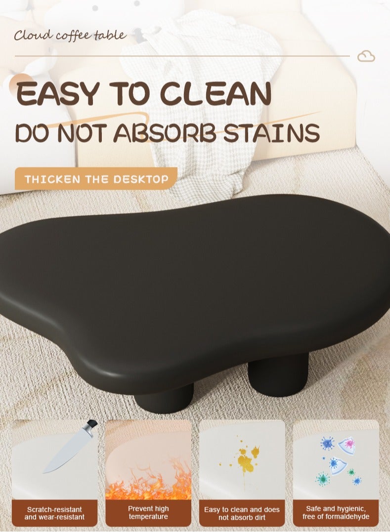 طاولة جانبية بتصميم حديث لغرفة المعيشة أثاث منزلي طراز نوردك شكل غير منتظم طاولة قهوة بشكل سحابة طاولة صغيرة بسيطة للأسر طاولة شاي لغرفة المعيشة شرفة حديقة، طاولة غرفة المعيشة غرفة النوم - Image 3