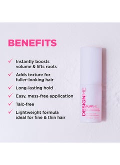 Design.ME PUFF.ME Volumizing Powder by DESIGNME | Hair Powder Volumizer for Hair | Root Lifting Hair Texture Powder for Straight, Curly, or Wavy Hair | Talc Free Hair Powder for Women, (0.32 Oz)  - Image 3