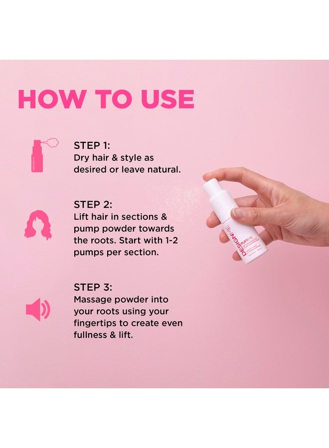 ديزاين مي بودرة تكثيف الشعر PUFF.ME من DESIGNME | بودرة تكثيف الشعر | بودرة تكثيف الشعر من الجذور للشعر المستقيم أو المجعد أو المموج | بودرة شعر خالية من التلك للنساء، (0.32 أونصة) - Image 4