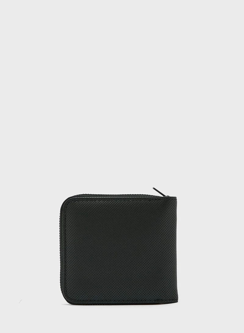 FRED PERRY Pique Textured Pu Zipper Around Wallet