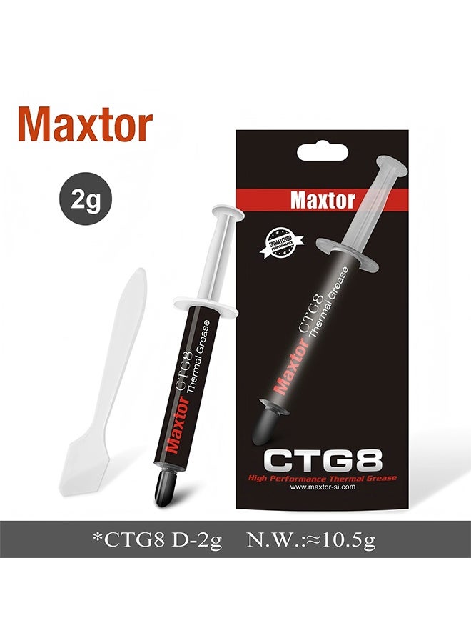 ماكستور الأداء النهائي لماكسورات مادة حرارية، بطاقة الرسومات المحمولة، لصق تبديد الحرارة، متانة طويلة، تطبيق آمن، حراري مسحوق قائم على السيليكون موصل للحرارة مركب حراري مناسب لوحدة المعالجة المركزية، وحدات التحكم في الألعاب، بطاقات الرسومات، أجهزة الكمبيوتر المحمولة - Image 2