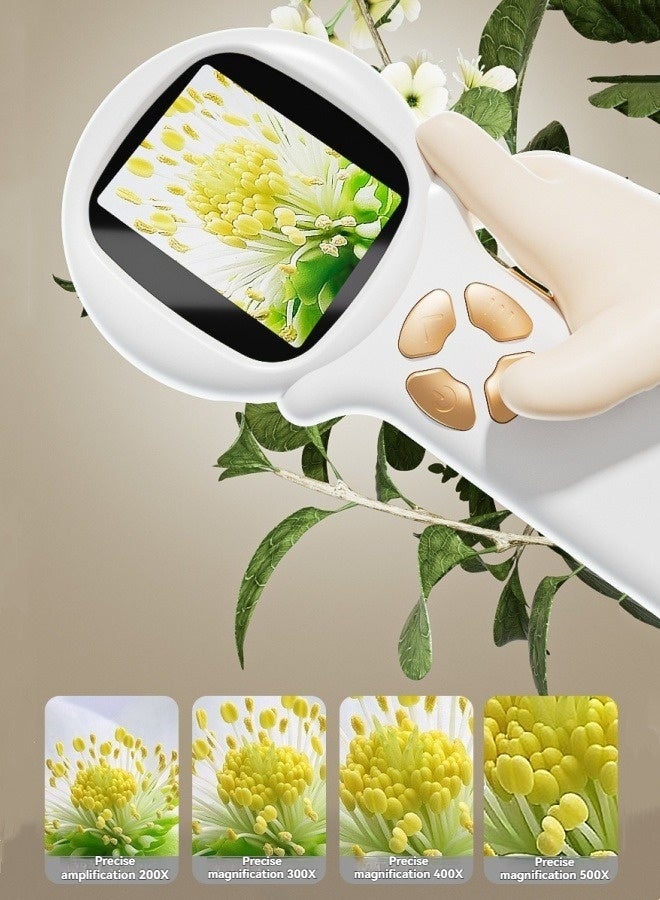 M MIAOYAN Handheld microscope for children's enlightenment education HD electronic magnifying glass scientific experiment toy  - Image 3